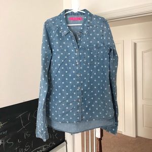 Tinsey Girls Star Chambray Shirt, Size S